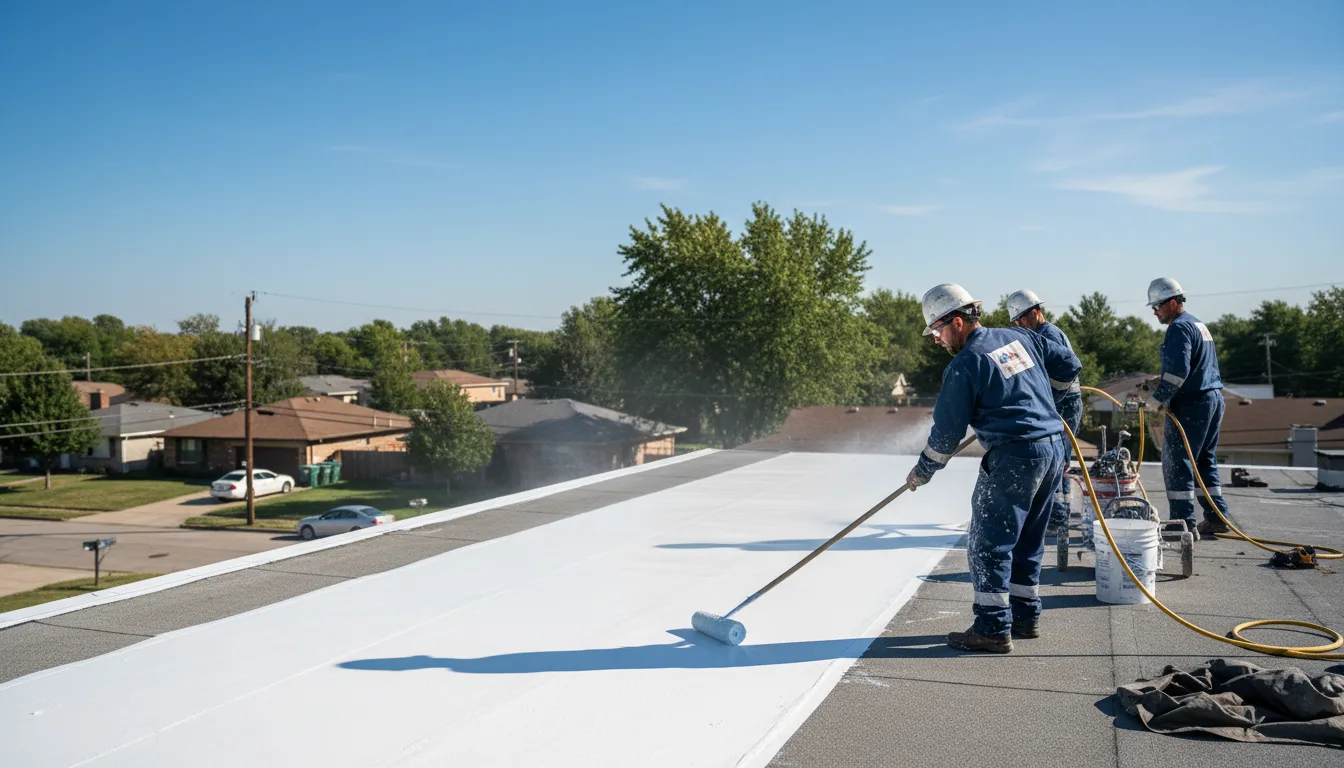 Commercial roof coating in Windsor, MA near me